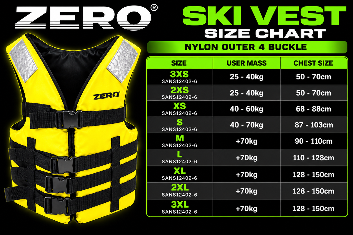 Zero Ski Vest Nylon Yellow