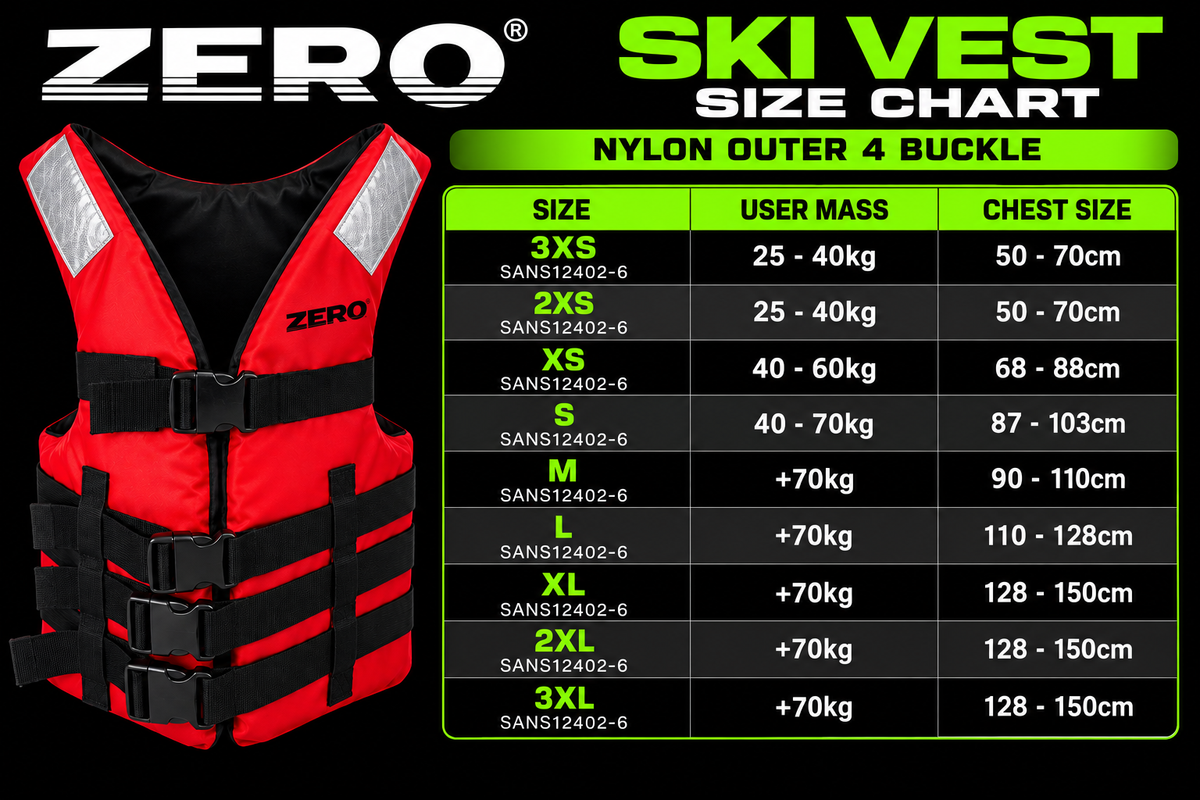 Zero Ski Vest Nylon Red